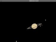 Takto jsme pozorovali Saturn. Výstup z programu Stellarium